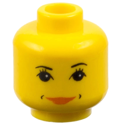 Minifigure, Head Female with HP Hermione Pattern