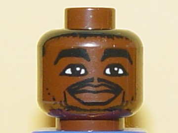 Minifigure, Head NBA Chris Webber Pattern