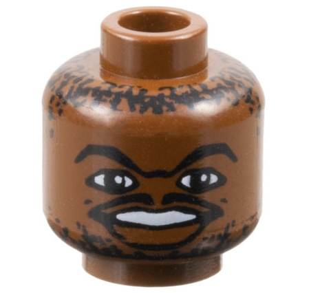 Minifigure, Head NBA Jerry Stackhouse Pattern