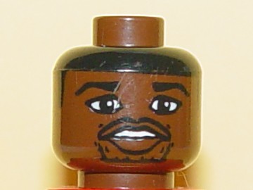 Minifigure, Head NBA Jalen Rose Pattern