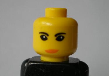 Minifigure, Head Female with Orient Jing Lee Pattern