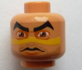 Minifigure, Head Alien with SW Quinlan Vos Pattern