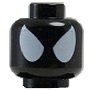 Minifigure, Head Alien with Spider-Man Large White Eyes Pattern