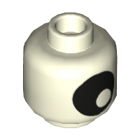 Minifigure, Head without Face with Large Black Eye with Pupil Pattern