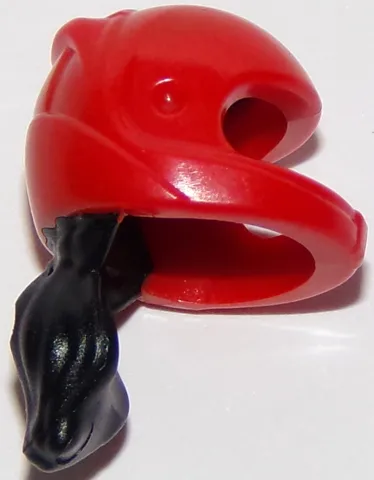 Mini Doll, Hair Combo, Hat with Hair, Racing Helmet with Molded Flexible Rubber Black Hair Ponytail Pattern