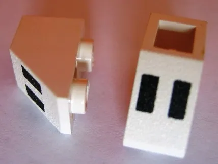 Slope, Inverted 45 2 x 1 with 2 Black Rectangles (Ferry Windows) Pattern