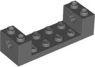 Technic, Brick 2 x 6 x 1 1/3 with Axle Holes and Bottom Stud Holders