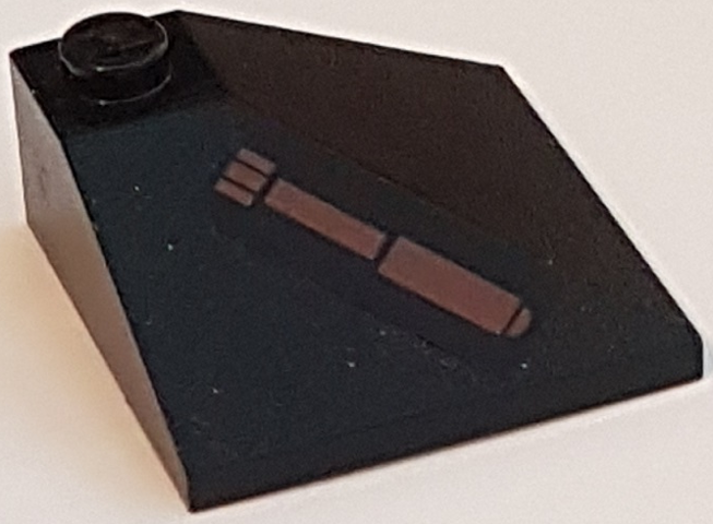 Slope 33 3 x 3 Double Convex with Hydraulic Cylinder Pattern Model Left Side (Sticker) - Set 7888