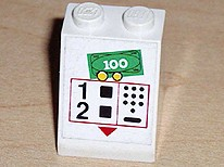 Slope 65 2 x 2 x 2 without Bottom Tube with ATM Money Machine Pattern (Sticker) - Set 6562