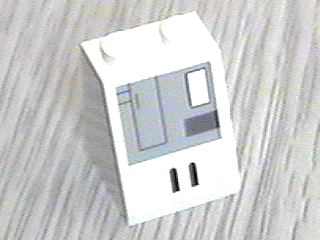 Slope 65 2 x 2 x 2 without Bottom Tube with SW Gunship Gray Panel Pattern Left (Sticker) - Set 7163