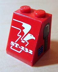 Slope 65 2 x 2 x 2 without Bottom Tube with ST-232 and Eagle Pattern (Sticker)