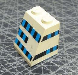 Slope 65 2 x 2 x 2 without Bottom Tube with Ferry Windows Pattern Left (Stickers) - Set 1554