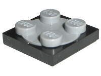 Turntable 2 x 2 Plate with Light Bluish Gray Top (3680 / 3679)