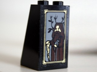 Slope 75 2 x 2 x 3 - Solid Studs with Portrait of Romestamo the Blue Pattern (Sticker) - Set 10237