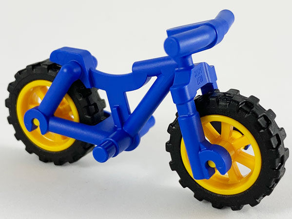 Bicycle Heavy Mountain Bike with Handlebars with Bright Light Orange Wheels and Black Tires (36934 / 50862 / 50861)