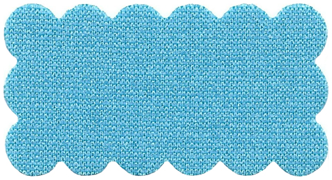 Cloth Carpet Rug 3 x 5 with Scalloped Edges