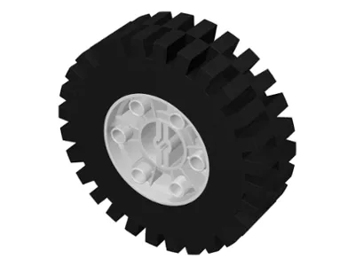 Wheel 24 x 43 Technic with Black Tire 24 x 43 Technic (3739 / 3740)