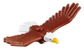 Eagle with Yellow Beak, White Head and Tail Feathers Pattern