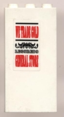 Brick 1 x 3 x 5 with Legoredo General Store Pattern (Sticker) - Set 6765