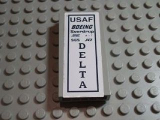 Brick 1 x 3 x 5 with 'USAF', 'BOEING' and 'DELTA' Pattern (Sticker) - Set 7469