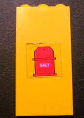 Brick 1 x 3 x 5 with Salt Shaker Pattern (Sticker) - Set 232