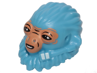 Minifigure, Head, Modified SW Ardennian with Nougat Face Pattern (Rio Durant)
