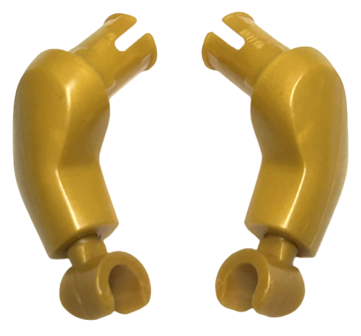 Arm Large with Pin, (Matching Left and Right) Pair with (Same Color) Hands