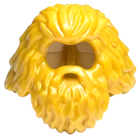 Minifigure, Hair Shaggy and Long with Beard