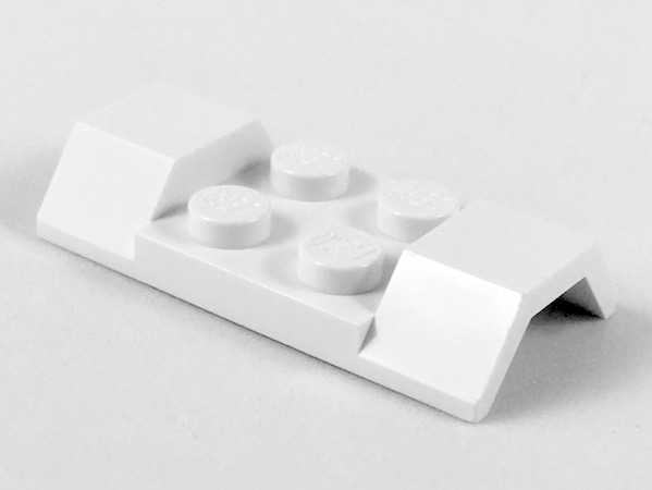 Vehicle, Mudguard 2 x 4 with Arch Smooth