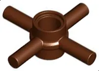 Technic, Pin Connector Hub with 4 Bars and Through Pin Hole