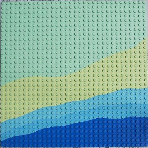 Baseplate 32 x 32 with Beach Pattern