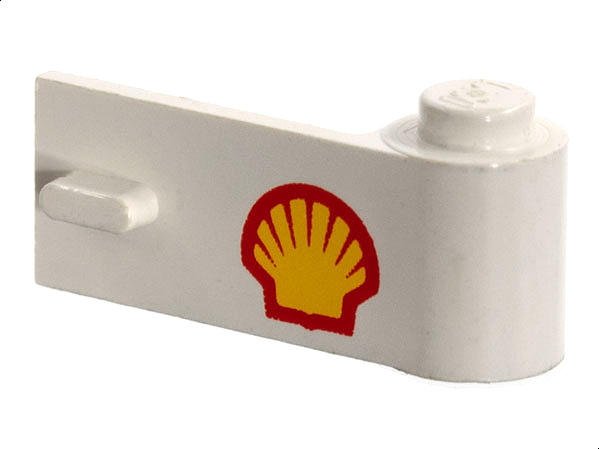 Door 1 x 3 x 1 Right with Shell Logo Pattern