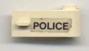 Door 1 x 3 x 1 Right with 'POLICE' Pattern (Sticker) - Set 6681
