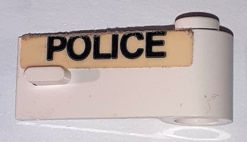 Door 1 x 3 x 1 Right with Wide 'POLICE' Pattern (Sticker) - Set 621