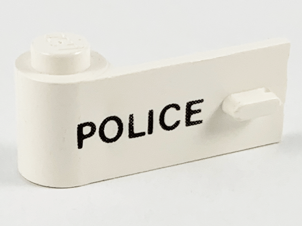 Door 1 x 3 x 1 Left with 'POLICE' Pattern