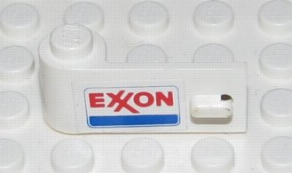 Door 1 x 3 x 1 Left with Exxon Logo Pattern (Sticker) - Set 6696