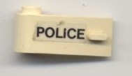 Door 1 x 3 x 1 Left with 'POLICE' Pattern (Sticker) - Set 6681