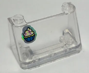 Windscreen 2 x 4 x 2 with Cupcake with Frosting Pattern (Sticker) - Set 41366