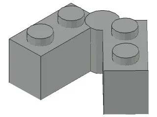 Hinge Brick 1 x 4 Swivel (3830 / 3831)