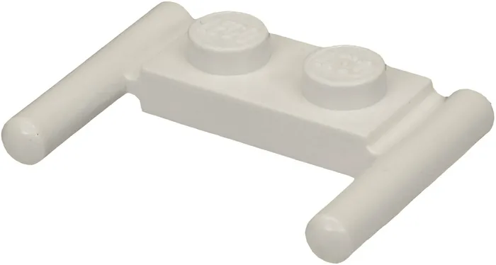 Plate, Modified 1 x 2 with Bar Handles - Round Ends, Mid Attachment