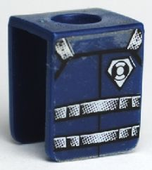 Minifigure Vest with Straps and Coast Guard Logo Pattern (Sticker) - Set 7047
