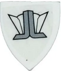 Minifigure, Shield Triangular Short with Justice League Logo Pattern (Sticker) - Set 76028