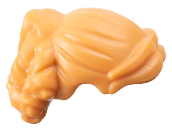 Mini Doll, Hair Female Mid Length, Bangs Part in Middle, Ringlets and Hole for Pin in Back