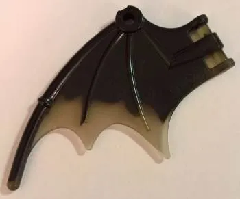 Dragon Wing 8 1/4 x 5 with Marbled Trans-Brown Trailing Edge Pattern