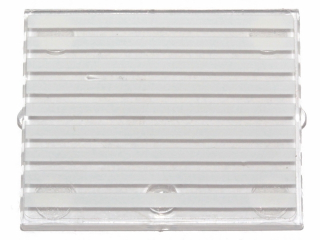 Glass for Window 1 x 4 x 3 with 9 White Stripes Pattern (Sticker) - Sets 6364 / 6382 / 6383 / 6385