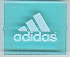 Glass for Window 1 x 4 x 3 with White Adidas Pattern (Sticker) - Set 3426