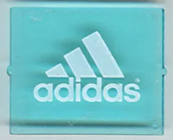 Glass for Window 1 x 4 x 3 with White Adidas Pattern (Sticker) - Set 3426