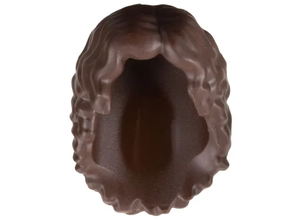 Mini Doll, Hair, Long Full Curly, Parted on Left - No Internal Supports