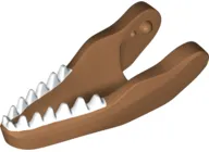 Dinosaur Jaw Lower Carnotaurus with White Teeth Pattern