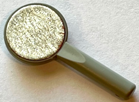 Minifigure, Utensil Signal Paddle with Silver Mirror Pattern (Sticker) - Set 261-1